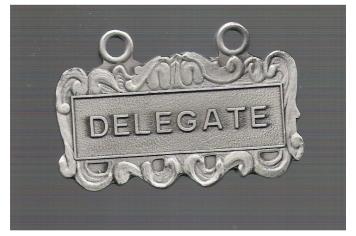 Convention Medal - 63rd - Charleston, SC 2000 Delegate Plate